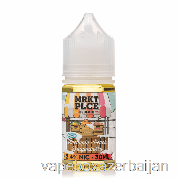E-Juice Vape Ice Pineapple Peach Dragonberry - MRKT Salts - 30mL 48mg
